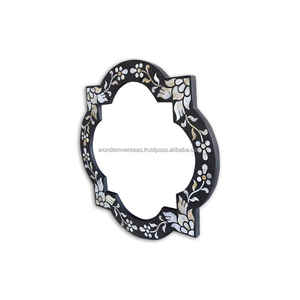 WONDER OVERSEAS-Miroir compact avec motif floral, nacre, utilisation dans la salle de bain - Product Image 1