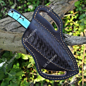 Cuchillo de Supervivencia Táctico de Acero Damasco 12C27, Hoja Fija de Espiga Completa, Hecho a Mano, para Caza y Camping, OEM - Product Image 6