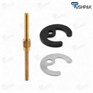 Brass Threaded Rod with Nut and C-Shaped Washers for <b>Plumbing</b> and Industrial Use 15MM Precision Fastener Secure Fit Component - Product Image 2