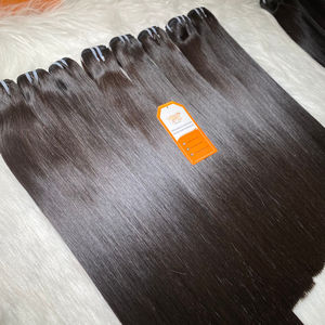 100% Remy vietnamien os droit extensions de cheveux humains Super soyeux trame faisceaux - Product Image 1