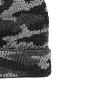 Top Quality Unisex Camouflage Knit Beanie Hat 100% Wool <b>Winter</b> <b>Cap</b> Casual Adult Headwear Cuffed Design Outdoor Warm Hat - Product Image 2