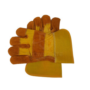 ถุงมือทำงานหนังแท้ถุงมือนิรภัยใส่ทำงานสีทึบถุงมือทำงานมาใหม่ - Product Image 6