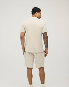 Men Oversized Drop Shoulder Gym Wear T Shirt and Short <b>Set</b> Quick Dry Fitness Breathable Sportswear Two Piece <b>Set</b> Matching <b>Set</b> - Product Image 2