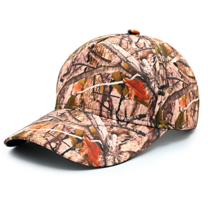 Casquette de chasse camouflage personnalisée 6 panneaux en polyester respirant unisexe adulte style automne - Product Image 1