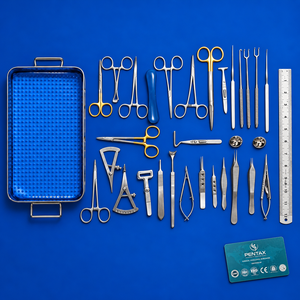 Juego de 30 Instrumentos de Blefaroplastia de Acero Inoxidable, Kit de Cirugía Ocular y Plástica, Herramientas Quirúrgicas Oftálmicas para Párpados con Estuche de Almacenamiento - Product Image 3