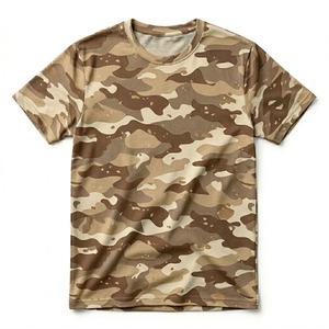 Camiseta de Camuflaje Estampada de Alta Calidad 100% Algodón, Estilo Urbano, Unisex, Casual, Corte Ajustado, Hip Hop, Sublimación Personalizada - Product Image 5