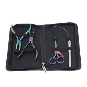 Kit de pinces à extensions capillaires de qualité supérieure avec poignée confortable, outil pour micro-anneaux et ensemble d'aiguilles à enfiler - Product Image 4