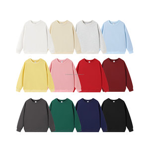 Heavyweight 330GSM Plain Blank Men Black Sudadera Oversized Retro Streetwear O-cuello 100% Poliéster Manga larga MenDDP Envío - Product Image 2