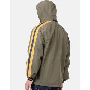 Vestes coupe-vent d'hiver à capuche pour hommes, tissu respirant et écologique, logo sur le devant, vêtements de plein air et décontractés, service OEM personnalisé - Product Image 5