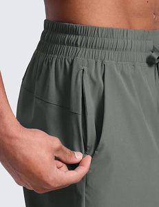 Pantalones Cortos Deportivos Transpirables para Hombre, para Correr, Gimnasio, Fitness, con Logotipo Personalizado, 5 Pulgadas, Casuales - Product Image 1