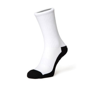 SALUBRIOUS SPORTS Crew <b>Socks</b> Breathable Knitted Spandex/Polyester Comfortable <b>Running</b> Grip Cuff Bottom - Product Image 5
