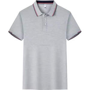 Hombres de calidad profesional de secado rápido para Polos Diseños personalizables y logotipo Patrón sólido bordado en tela de lona - Product Image 1