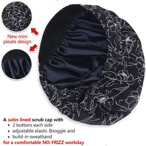 Gorro Quirúrgico Profesional de Algodón Puro con Logotipo Personalizado para Médicos y Enfermeras, con Botones - Product Image 1