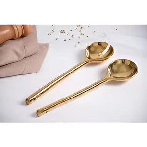 Contemporary <b>Buffet</b> Salad <b>Server</b> Set Premium Stainless Steel Hospitality Tools - Product Image 3