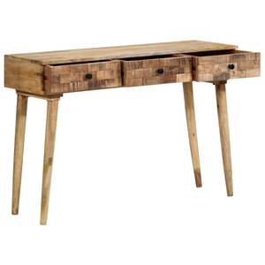 Mesa Consola Mediana de Madera de Mango Sólida, Tono Natural, Decoración Elegante para el Hogar - Product Image 2