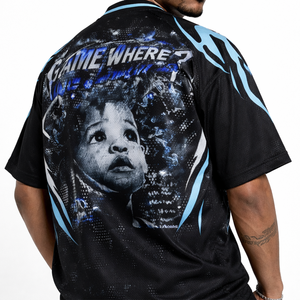 Camiseta Deportiva de Fútbol Americano para Hombre, Estilo Oversize, con Estampado Gráfico, Estilo Urbano, Malla de Poliéster, Informal, OEM USA - Product Image 6