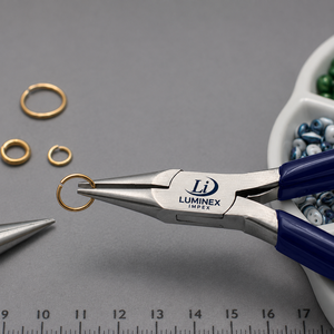 LUMINEX IMPEX LUB=113 <b>Long</b> <b>Nose</b> Stainless Steel Lightweight Smooth Work Polishing Pliers for Jewelry Making Bracelet Making DIY - Product Image 6
