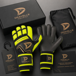 Guantes de Entrenamiento para Portero de Fútbol Dravelle Wasabi Grip, Látex Adhesivo, Proveedor de Equipo de Práctica - Product Image 4