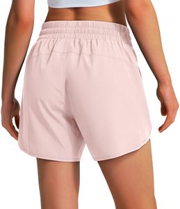 Shorts de sport pour femmes, pour la gym, le fitness et le jogging, impression de logo personnalisée, séchage rapide, respirant. - Product Image 6