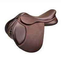 Selle de course anglaise personnalisée TRIDENT INTERNATIONAL TI101OA03 pour le saut d'obstacles, en cuir véritable, KANPUR, Uttar Pradesh, INDE