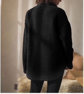 Stonewashed Oversized Pullover Women Thick Fleece <b>Long</b> Sleeve Plus Size Customizable <b>Sweatshirt</b> - Product Image 2