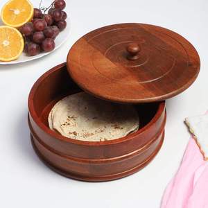 Casserole en bois de manguier peinte à la main au design classique, écologique, avec poignée durable en acier inoxydable pour la cuisine, personnalisable - Product Image 4