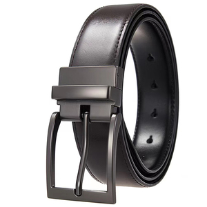 leather fashion belt vintage buckle leather belt leather belt adjustable casual fashion belt leather fashion belt - Product Image 4