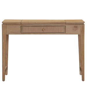 Table de toilette pliable 2 en 1 en bois massif de qualité supérieure, collection ELYSIUM, style moderne minimaliste, luxe léger, tiroirs, pour chambres à coucher - Product Image 1