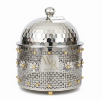 Panci Masak Ramadan Spesial Ukiran Arab Bahan Stainless Steel Ramah Lingkungan Penghangat Makanan Tahan Lama Anti Karat Peralatan Masak Komersial 4-5L
