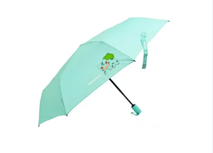 Pokemoned Wanja 55cm 3 Fold <b>Umbrella</b> Bulbasaur Mint LUPMU70001 8 Ribs Compact Portable Kids Anime Cartoon Rain <b>Umbrella</b> Wholesal - Product Image 1