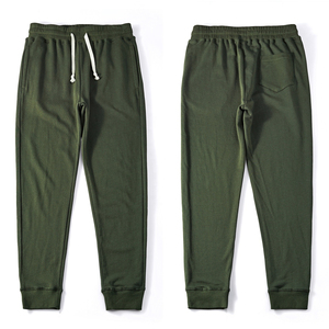 Wholesale Breathable High Quality Men's Jogger <b>Trouser</b> Mid Waist Straight Casual Polyester/Cotton Adjustable <b>Drawstring</b> - Product Image 2