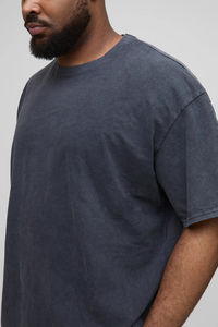 Nouveauté : Ensemble 2 pièces de t-shirts à manches courtes pour hommes 100 % coton, couleur unie, avec logo imprimé personnalisé, style oversize hip-hop, personnalisable - Product Image 3