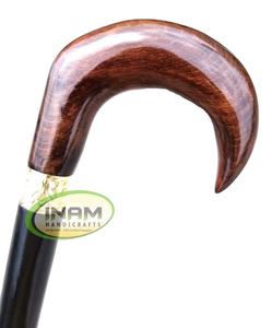 Bâton de marche en bois à la mode avec poignée en bois/cannes de marche en bois avec poignée de derby en bois - Product Image 4