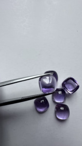High Grade Natural Amethyst 9mm <b>Cushion</b> Cabochon AAA <b>Purple</b> Loose Gemstone for Premium Handmade Jewelry Making - Product Image 5
