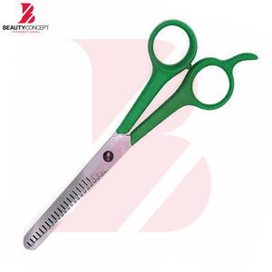 กรรไกรซอยผมด้ามพลาสติกสีเขียวสดใส ขายส่ง กรรไกรตัดผมมืออาชีพสำหรับการตัดผมอย่างแม่นยำ - Product Image 5