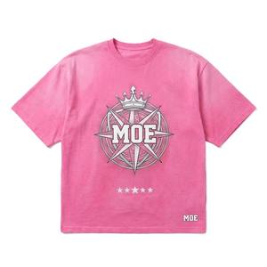 Camiseta de Algodón con Degradado Rosa para Hombre, Estilo Urbano, Estampado Gráfico, Fabricante de Ropa Personalizada - Product Image 3