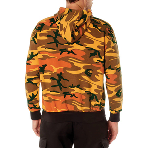 Sweat à capuche pour homme en coton 100% écologique respirant, coupe classique, molletonné, décontracté, hiver, extérieur, imprimé - Product Image 4