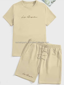 Print,fit,contrast,large Size,plus Size,2pcs,sets,quick Dry,shorts, <b>Suit</b> Summer Solid Clothing Cotton <b>T</b>-<b>shirt</b> Short Sets - Product Image 4