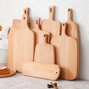 Planche à découper en bois de hêtre personnalisée, planches à découper en bois pour la cuisine, ensemble de couteaux de cuisine avec bloc en bois - Product Image 5