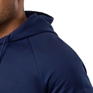 <b>Navy</b> Blue Pullover Hoodie Casual <b>Fleece</b> Sweatshirt Long Sleeve Athletic Gymwear Winter Apparel Hoodie - Product Image 6