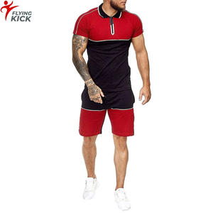 Ensemble de survêtement décontracté vintage pour homme 2026 – Haut tricoté anti-plis et short à motif léopard avec poches - Product Image 1