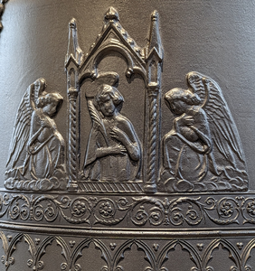 Sculpture extérieure de cloche en bronze italien 19 kg 315 mm de diamètre Modèle personnalisé Style religieux Logo de coulée inclus Note RE D3 - Product Image 3