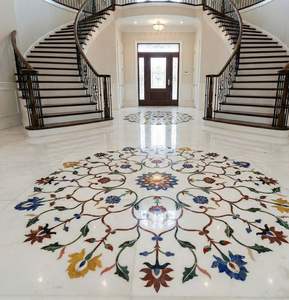 Suelos de Mármol con Incrustaciones Personalizadas con Patrones Florales y Geométricos Artísticos, Antideslizantes e Impermeables para Hospitales - Product Image 1