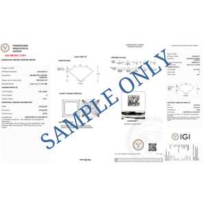 Diamante suelto cultivado en laboratorio de 7.00 quilates, corte princesa, color E, certificado IGI, claridad VVS2, para colgante de diamante solitario grande. - Product Image 4