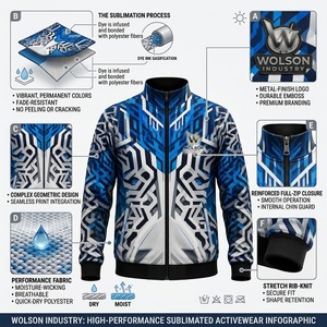 Chaqueta Bomber Sublimada con Logotipo Personalizado, Chaqueta Deportiva con Estampado Completo, Ropa Deportiva para Gimnasio, Fitness, Entrenamiento, Equipo, Actividades al Aire Libre - Product Image 4