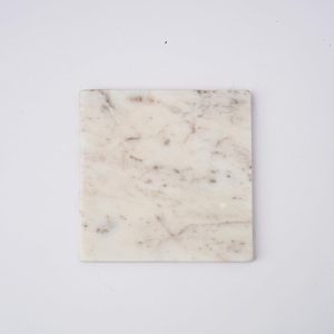 White <b>Marble</b> Plain <b>Coaster</b> Set of 4 for Tea Coffee Handmade <b>Marble</b> <b>Coaster</b> for Hot and Cold Drinks <b>Coaster</b> for Dining Table - Product Image 4