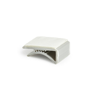 Clip adhésif pour câble Essentra, pince adhésive plate pour câble, organisateur de câbles en PVC gris SR 1789, clip adhésif pour câble plat