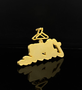 Pendentif Hip Hop personnalisé en acier inoxydable et argent tibétain, plaqué argent, avec diamant rond taille brillant Ice Matrix et Ice Legacy - Product Image 1