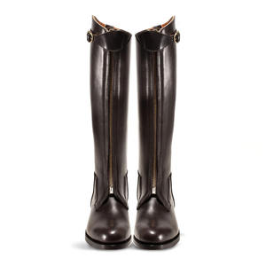 Bota de Montar para Caballo, de Cuero Sintético de Color Sólido, Protección Completa para Montar a Caballo - Product Image 1