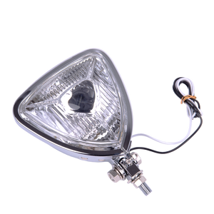 Phare avant de moto JY-21M2, style classique fin des années 60-début des années 70, forme triangulaire personnalisée style Aris - Product Image 1